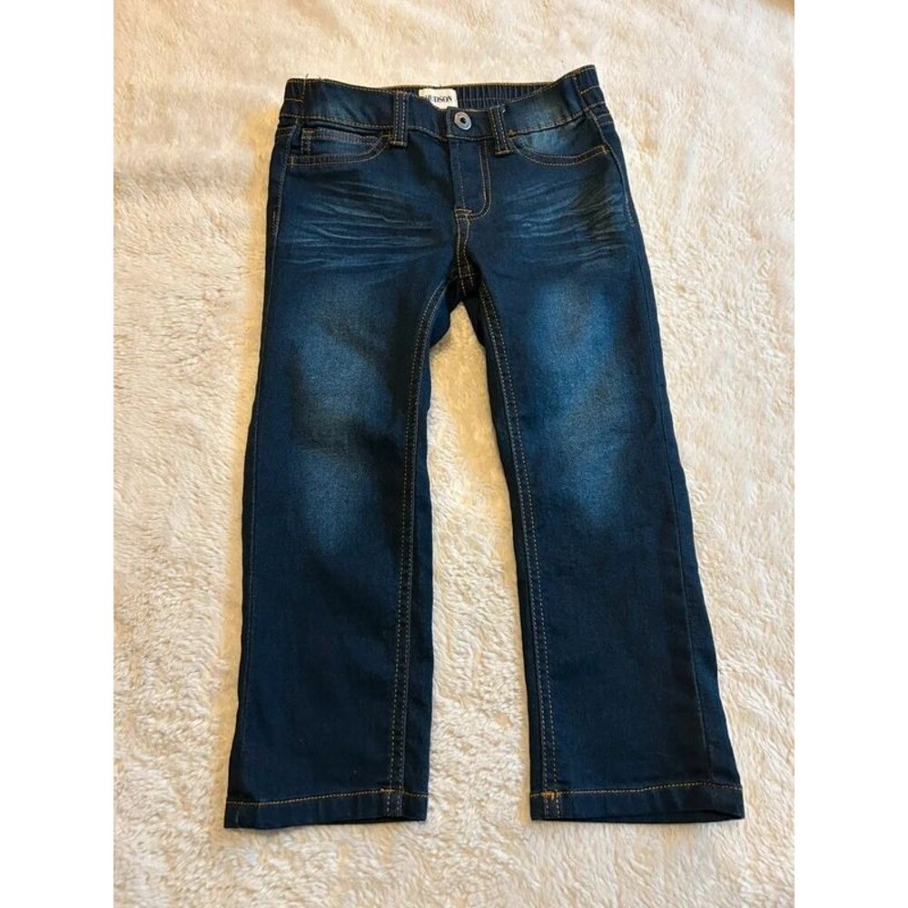 Hudson Girls 4T Denim Pull on Straight Jeans School Fall